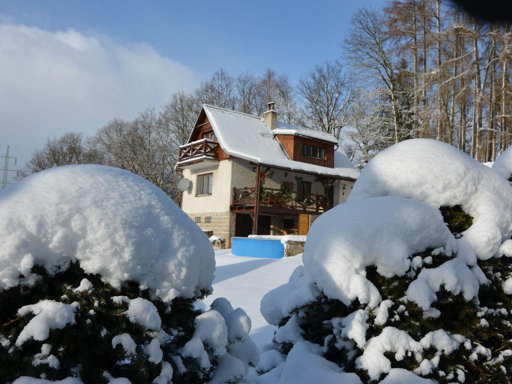 House With The Pool And Fenced Garden Villa Hnanice  Exterior foto